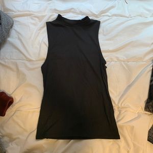 Turtleneck sleeveless top